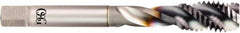 OSG - 1/2-20 UNF 3 Flute 2B Modified Bottoming Spiral Flute Tap - Powdered Metal, TiCN Finish, 100mm OAL, Right Hand Flute, Right Hand Thread, H5, Series 16505 - Exact Tool & Supply