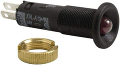 Schneider Electric - 24 V Red Lens LED Pilot Light - Quick Connect Tag Connector, 12mm Wide - Exact Tool & Supply