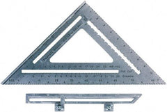 SAVAGE by SWANSON - 12" Blade Length x 12" Base Length, Aluminum Rafter Square - 1/4" Graduation - Exact Tool & Supply