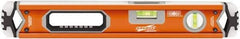 SAVAGE by SWANSON - 18" Long 3 Vial Box Beam Level - Aluminum, Orange - Exact Tool & Supply