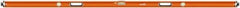 SAVAGE by SWANSON - 96" Long 3 Vial Box Beam Level - Aluminum, Orange - Exact Tool & Supply