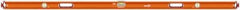 SAVAGE by SWANSON - Magnetic 78" Long 3 Vial Box Beam Level - Aluminum, Orange - Exact Tool & Supply