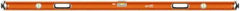 SAVAGE by SWANSON - 72" Long 3 Vial Box Beam Level - Aluminum, Orange - Exact Tool & Supply