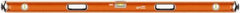 SAVAGE by SWANSON - 60" Long 3 Vial Box Beam Level - Aluminum, Orange - Exact Tool & Supply