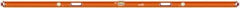 SAVAGE by SWANSON - Magnetic 96" Long 3 Vial Box Beam Level - Aluminum, Orange - Exact Tool & Supply
