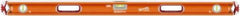 SAVAGE by SWANSON - Magnetic 48" Long 3 Vial Box Beam Level - Aluminum, Orange - Exact Tool & Supply