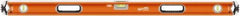 SAVAGE by SWANSON - 48" Long 3 Vial Box Beam Level - Aluminum, Orange - Exact Tool & Supply
