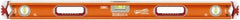 SAVAGE by SWANSON - Magnetic 36" Long 3 Vial Box Beam Level - Aluminum, Orange - Exact Tool & Supply