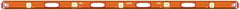 SAVAGE by SWANSON - Magnetic 78" Long 3 Vial I-Beam Level - Aluminum, Orange - Exact Tool & Supply