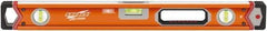 SAVAGE by SWANSON - 24" Long 3 Vial Box Beam Level - Aluminum, Orange - Exact Tool & Supply