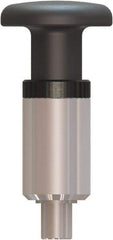 Made in USA - 1/2" Pin Diam, 0.86" Usable Length, Pull Knob Handle Quick Release Pin - 3.97" OAL - Exact Tool & Supply