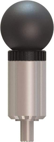 Made in USA - 5/16" Pin Diam, 0.61" Usable Length, Ball Knob Handle Quick Release Pin - 3.53" OAL - Exact Tool & Supply