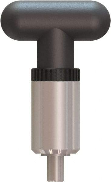 Made in USA - 5/16" Pin Diam, 0.61" Usable Length, T Handle Quick Release Pin - 3.79" OAL - Exact Tool & Supply