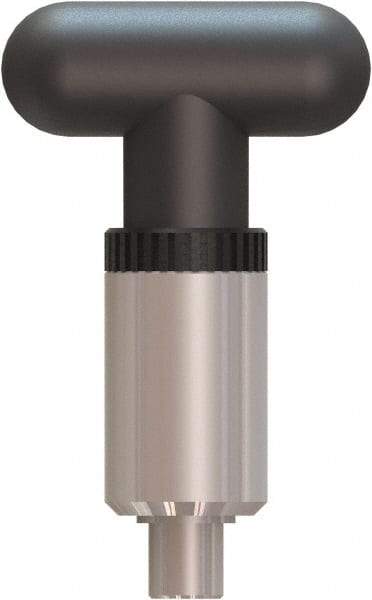 Made in USA - 1/2" Pin Diam, 0.57" Usable Length, T Handle Quick Release Pin - 4" OAL - Exact Tool & Supply