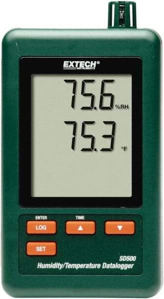 Extech - 32 to 122°F, 10 to 90% Humidity Range, Temp Recorder - Exact Tool & Supply