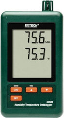 Extech - 32 to 122°F, 10 to 90% Humidity Range, Temp Recorder - Exact Tool & Supply