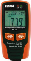 Extech - -40 to 158°F, 0 to 100% Humidity Range, Temp Recorder - Exact Tool & Supply