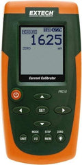 Extech - 24 VDC Max Voltage, Current Calibrator - LCD Display, +/-0.01% Basic DC Accuracy, AA and AC Adapter Power Supply - Exact Tool & Supply
