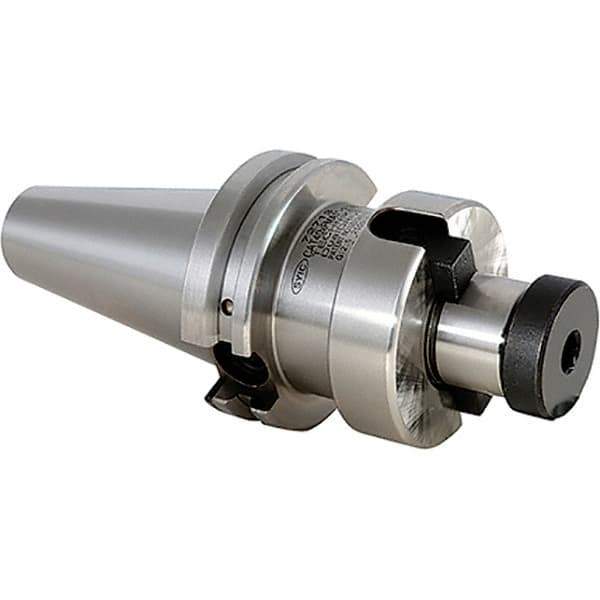 Techniks - CAT40 Taper Face Mill Holder & Adapter - 1-1/2" Pilot Diam, 2.21" Arbor Length - Exact Tool & Supply