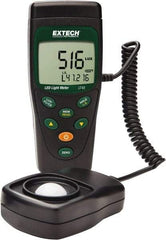 Extech - AAA Batteries, 40 to 40,000 FC, LCD Display, Color Corrected Photodiode Light Meter - 3 Accuracy, Compatible with LED Lighting - Exact Tool & Supply