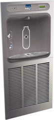 ELKAY - 8 GPH Cooling Capacity In Wall Recessed Water Cooler & Fountain - In-Wall, 20 to 105 psi, 0.20 hp, Stainless Steel - Exact Tool & Supply