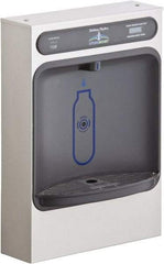Halsey Taylor - 8 GPH Cooling Capacity Surface Mount Water Cooler & Fountain - Bottle Filling, 20 to 105 psi, 0.20 hp, Stainless Steel - Exact Tool & Supply
