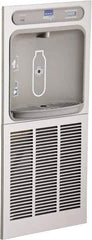 ELKAY - 8 GPH Cooling Capacity Barrier Free Wall Mounted Water Cooler & Fountain - In-Wall, 20 to 105 psi, 0.20 hp, Stainless Steel - Exact Tool & Supply