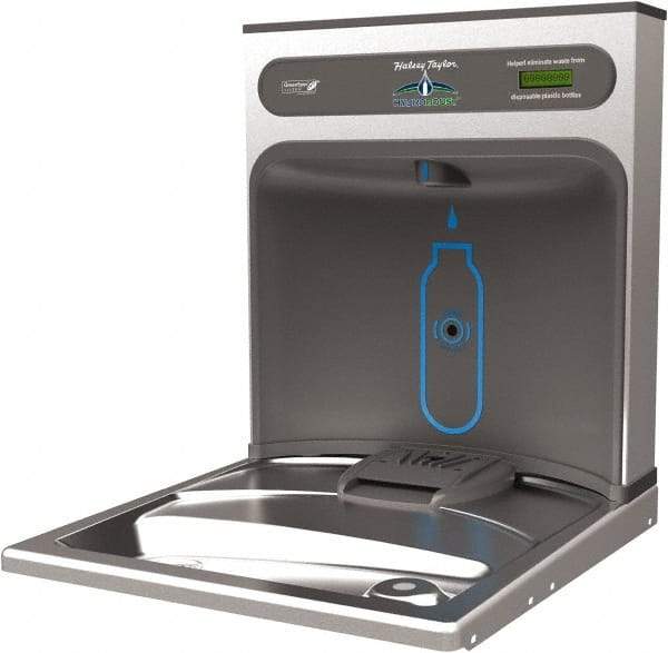 Halsey Taylor - 8 GPH Cooling Capacity Retro Fit Water Cooler & Fountain - Retro-Fit Bottle Filling Station, 20 to 105 psi, 0.20 hp, Stainless Steel - Exact Tool & Supply