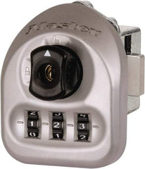 Master Lock - 0.030 to 0.125" Door Thickness, Zinc Finish, 3-Digit Combination Deadbolt - Left Handling, Key Override, Disc Cylinder - Exact Tool & Supply