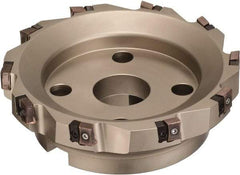 Sumitomo - 4.9213" Cut Diam, 8mm Max Depth, 1-1/2" Arbor Hole, 8 Inserts, RDET16 Insert Style, Indexable Copy Face Mill - RSXF Cutter Style, 2.4803 High, Series RSX - Exact Tool & Supply