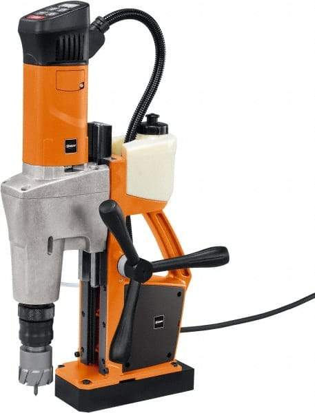 Fein - 3/4" Chuck, 2" Travel, Portable Magnetic Drill Press - 130-260 & 260-520 RPM, 1200 Watts - Exact Tool & Supply