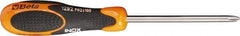 Beta - #0, 6-1/2" OAL, Standard Phillips Screwdriver - 2-1/2" Blade Length, Round Shank, Ergonomic Handle - Exact Tool & Supply