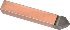 Made in USA - 5/8 x 5/8" Shank, Pointed Nose Single Point Tool Bit - D-10, Grade C6 - Exact Tool & Supply