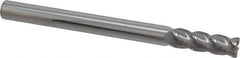 Accupro - 1/2", 4 Flute, Single End, Solid Carbide, 0.045" Corner Radius End Mill - 6" OAL, 40° Helix, Right Hand Flute, 1-1/2" LOC, Right Hand Cut - Exact Tool & Supply