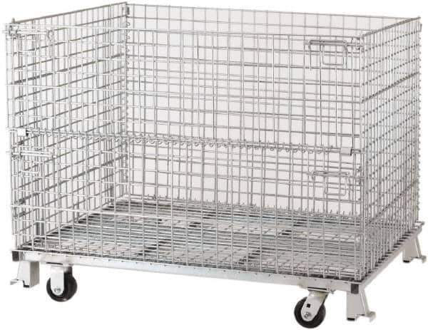 Nashville Wire - 40" Deep, Rectangular Steel Wire Basket - 36" High - Exact Tool & Supply