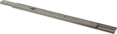 Sugatsune - 16" Slide Length, 12" Travel Length, Stainless Steel Ball Bearing Slide - 94 Lb Capacity at Full Extension - Exact Tool & Supply