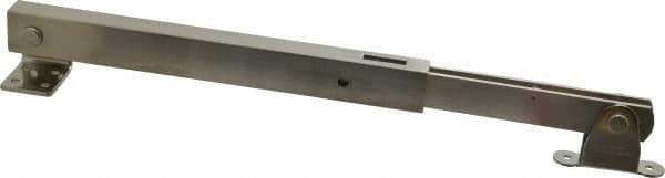 Sugatsune - 19-45/64" OAL x 1-25/32" Wide, 154 Lb Capacity, Heavy Duty Lid Stay - Only One Stay per Lid Required, 7/32" Mounting Hole Diam, 90° Max Opening, Satin 304 Stainless Steel - Exact Tool & Supply