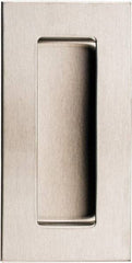 Sugatsune - 120mm Overall Width x 60mm Overall Height, 15mm Recess Depth, Satin Recessed Pull - 304 Stainless Steel, 28mm Recess Height, 86mm Recess Width, 110mm Center to Center, M4 Thread - Exact Tool & Supply