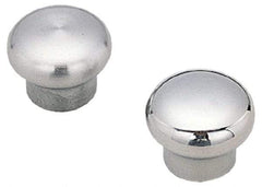 Sugatsune - 304 Stainless Steel Round Drawer or Lid Knob - 1-25/64" Base Diam, 1-63/64" Diam, 1-11/32" High, M5x0.8 - Exact Tool & Supply