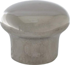 Sugatsune - 304 Stainless Steel Round Drawer or Lid Knob - 25/32" Base Diam, 1-3/16" Diam, 29/32" High, M4x0.7 - Exact Tool & Supply