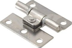 Sugatsune - 1-37/64" Long x 1-25/64" Wide x 3/64" Thick, Stainless Steel Torque Hinge - Stainless Steel, Polished Finish - Exact Tool & Supply