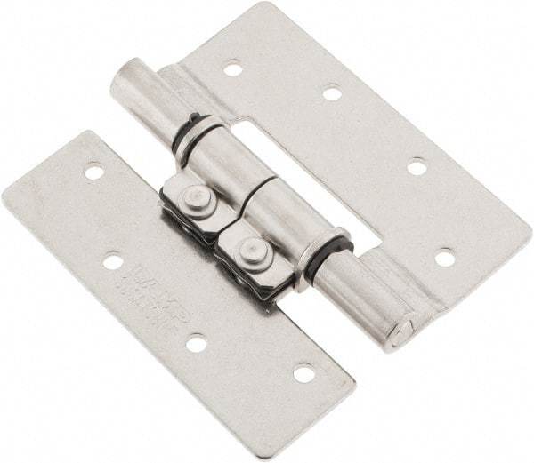 Sugatsune - 3-35/64" Long x 3-1/4" Wide x 5/64" Thick, Stainless Steel Torque Hinge - Stainless Steel, Polished Finish - Exact Tool & Supply