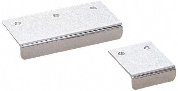 Sugatsune - Edge Pulls; Width (Inch): 2-49/64 ; Width (mm): 70.00 ; Depth (Inch): 2-3/8 ; Depth (mm): 60.000 ; Height (Inch): 43/64 ; Height (mm): 17.0000 - Exact Tool & Supply