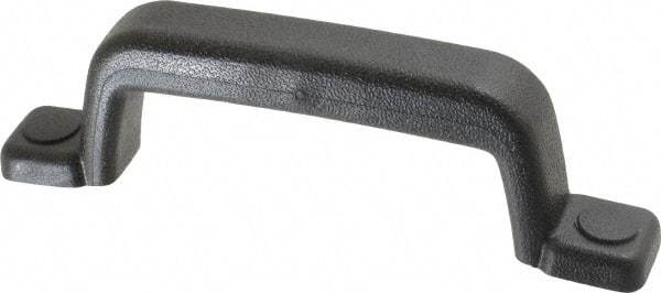 Sugatsune - Polyurethane Around Steel Core Chest Handle - 185mm Wide x 2-1/16" High, Black Coated, 2 Holes - Exact Tool & Supply