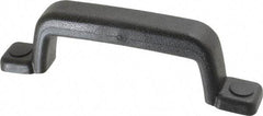 Sugatsune - Polyurethane Around Steel Core Chest Handle - 185mm Wide x 2-1/16" High, Black Coated, 2 Holes - Exact Tool & Supply