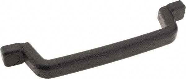 Sugatsune - Polyurethane Around Steel Core Chest Handle - 10-27/32" Wide x 2-1/4" High, Black Coated, 2 Holes - Exact Tool & Supply