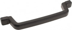 Sugatsune - Polyurethane Around Steel Core Chest Handle - 10-27/32" Wide x 2-1/4" High, Black Coated, 2 Holes - Exact Tool & Supply