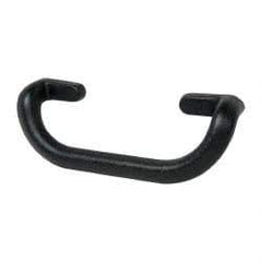 Sugatsune - Polyurethane Around Steel Core Chest Handle - 11-43/64" Wide x 2-59/64" High, Black Coated, 4 Holes - Exact Tool & Supply