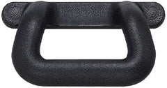 Sugatsune - Polyurethane Around Steel Core Chest Handle - 175mm Wide x 2-39/64" High, Black Coated, 2 Holes - Exact Tool & Supply