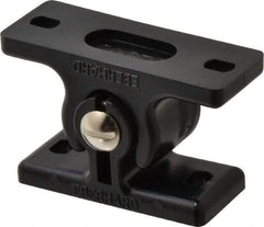 Sugatsune - 2-17/64" Long x 1" Wide x 1-1/4" High, Polyamide Adjustable Knuckle Catch - Black Coated, 18 - 44 Magnetic Force, 18-44 N/Lb Pull Force, 29-59 N/Lb Push Force, 2-41/64" Long Strike, 1-1/4" Wide Strike - Exact Tool & Supply